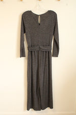 NEW Old Navy Gray Long Sleeve V-neck Wrap Jumpsuit | L