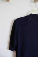 Christopher & Banks Navy Shrug | M