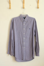 Ralph Lauren Purple Plaid Button Down Shirt | M