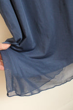 NEW See You Monday Dark Blue Mesh Spaghetti Strap Dress | M