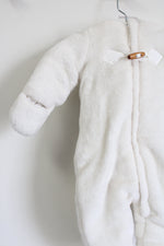 Wippette White Sherpa Snow Suit | 0-3 MO