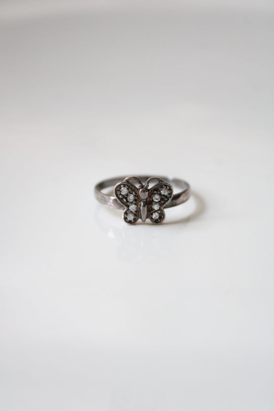 Butterfly Sterling Silver Ring | Size 9
