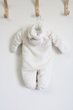 Wippette White Sherpa Snow Suit | 0-3 MO