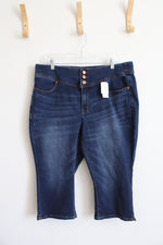 NEW Lane Bryant 3-Button Jegging Pedal Capri Jeans | 18