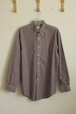 Brooks Brothers Red Green and White Button Down Shirt | M