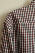 Brooks Brothers Red Green and White Button Down Shirt | M