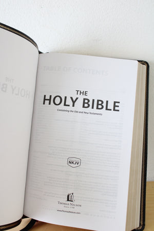 Holy Bible NKJV Thinline Reference Bible Copyright 2018 By Thomas Nelson