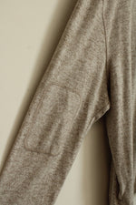 Greg Norman Taupe Quarter Zip Sweater Top | L