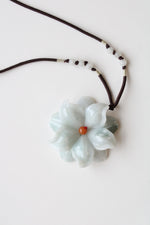 Jade Carved Flower Necklace