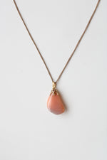 Pink Stone Gold Filled Necklace