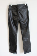Harley-Davidson Genuine Leather Flame Embroidered Black Pants | 38/10