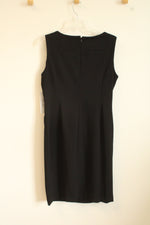 NEW Calvin Klein Black Sheath Dress with Foldover Waist Detail | 12