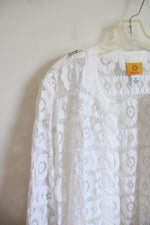 NEW Ruby Rd. White Lace Cardigan | XL