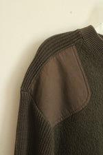 Aigle Brown Cotton Wool Blend Sweater with Details | L
