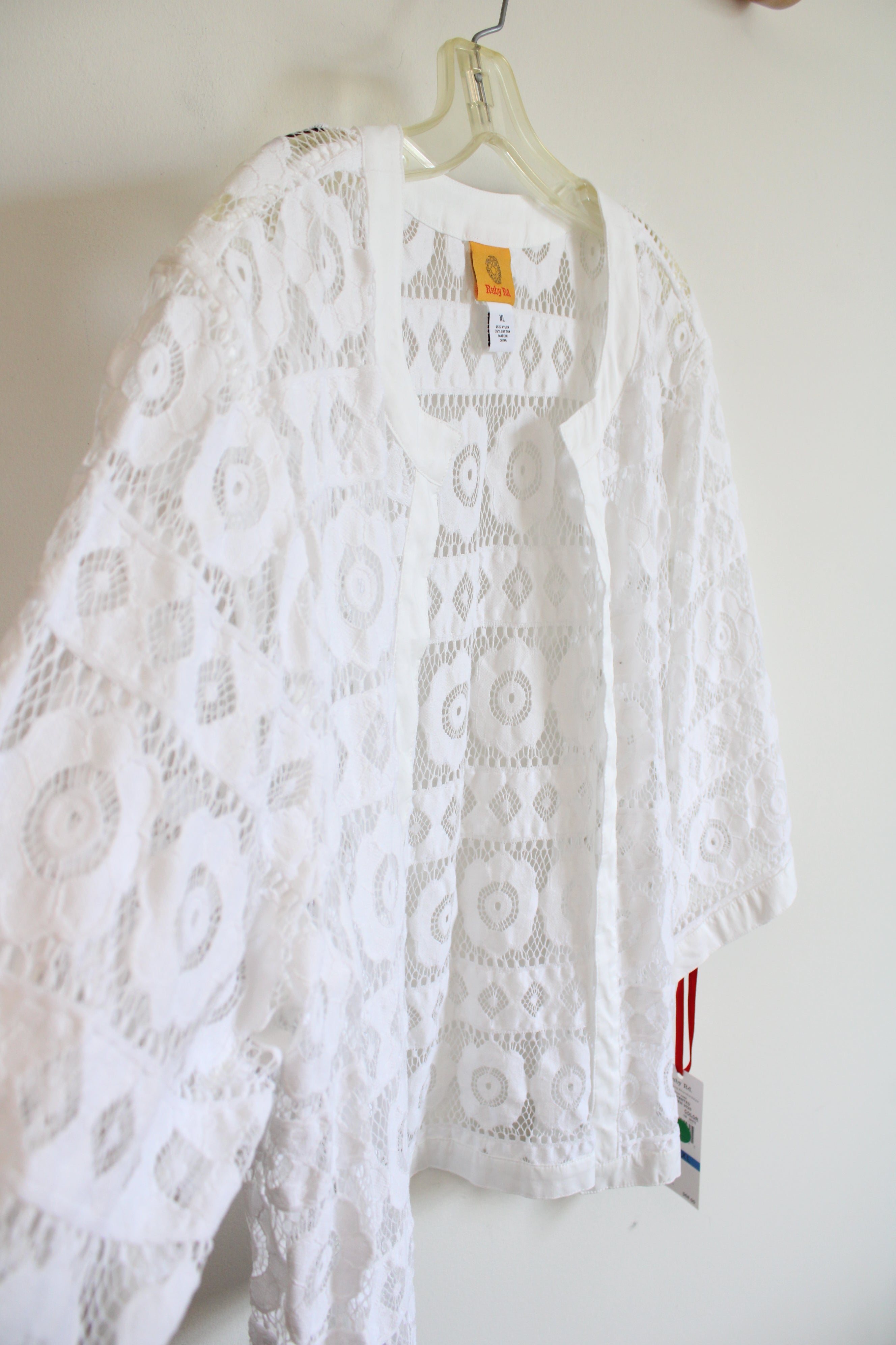 NEW Ruby Rd. White Lace Cardigan | XL