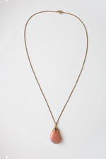Pink Stone Gold Filled Necklace