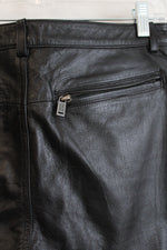 Harley-Davidson Genuine Leather Flame Embroidered Black Pants | 38/10