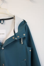 Stutterheim Mosebacke Petrol Blue Lightweight Raincoat | XXXS