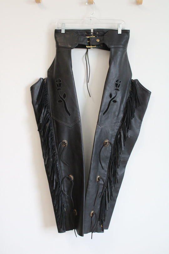 Protech Leather Apparel Fringe Western style Chaps | S