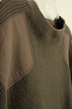 Aigle Brown Cotton Wool Blend Sweater with Details | L