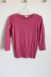 LOFT Pink Knit Sweater | XS