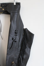 Protech Leather Apparel Fringe Western style Chaps | S