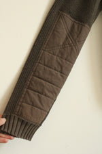 Aigle Brown Cotton Wool Blend Sweater with Details | L