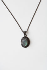 Labradorite Stone Sterling Silver Necklace