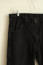 Rustler Black Cotton Denim Pants | 36x29