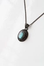 Labradorite Stone Sterling Silver Necklace