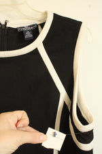 NEW American Living Black and White Colorblock Sheath Dress | 16