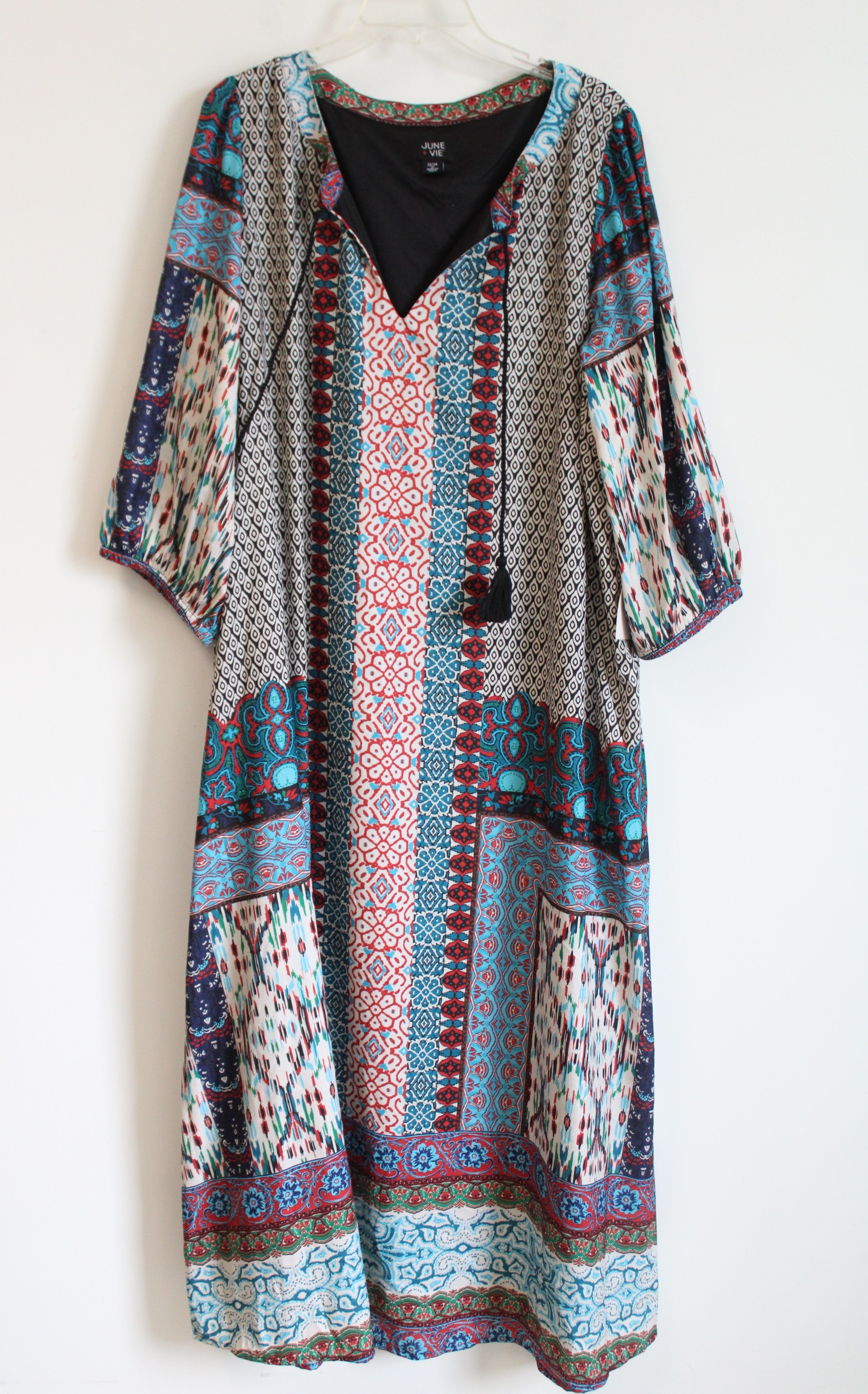 June + Vie Boho Style Long Sleeved Dress | 22/24