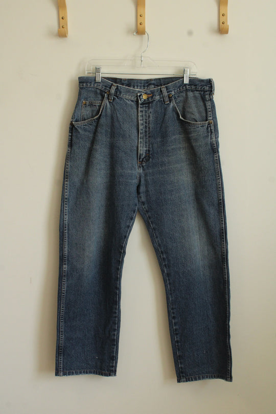 Wrangler Medium Wash Straight Leg Jeans | 36x 27