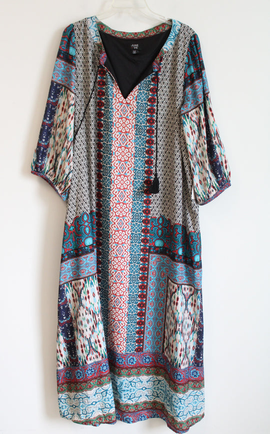 June + Vie Boho Style Long Sleeved Dress | 22/24
