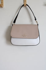 Kate Spade Staci Saffiano Leather Flap Color Block Shoulder Bag
