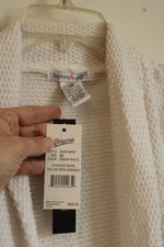 NEW Hasting and Smith White Knit 3/4 Sleeve Cover Up Sweater | 2XL