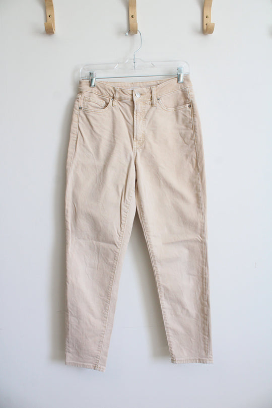 Old Navy O.G. Straight High Rise Tan Jeans | 2