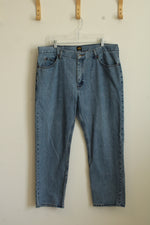 Lee Medium Wash Straight Leg Jeans | 42x30