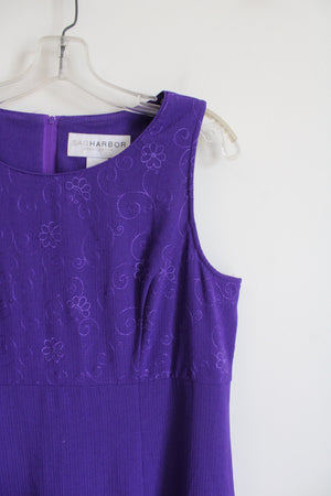 Sag Harbor Vintage Purple Maxi Dress | 12 Petite