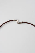 Light Blue & Brown Shimmer Murano Glass Necklace