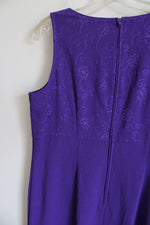 Sag Harbor Vintage Purple Maxi Dress | 12 Petite