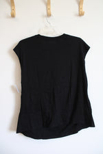 NEW Old Navy Maternity Black Side Tied Top | XXL