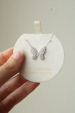 Cubic Zirconia Sterling Silver Butterfly Necklace