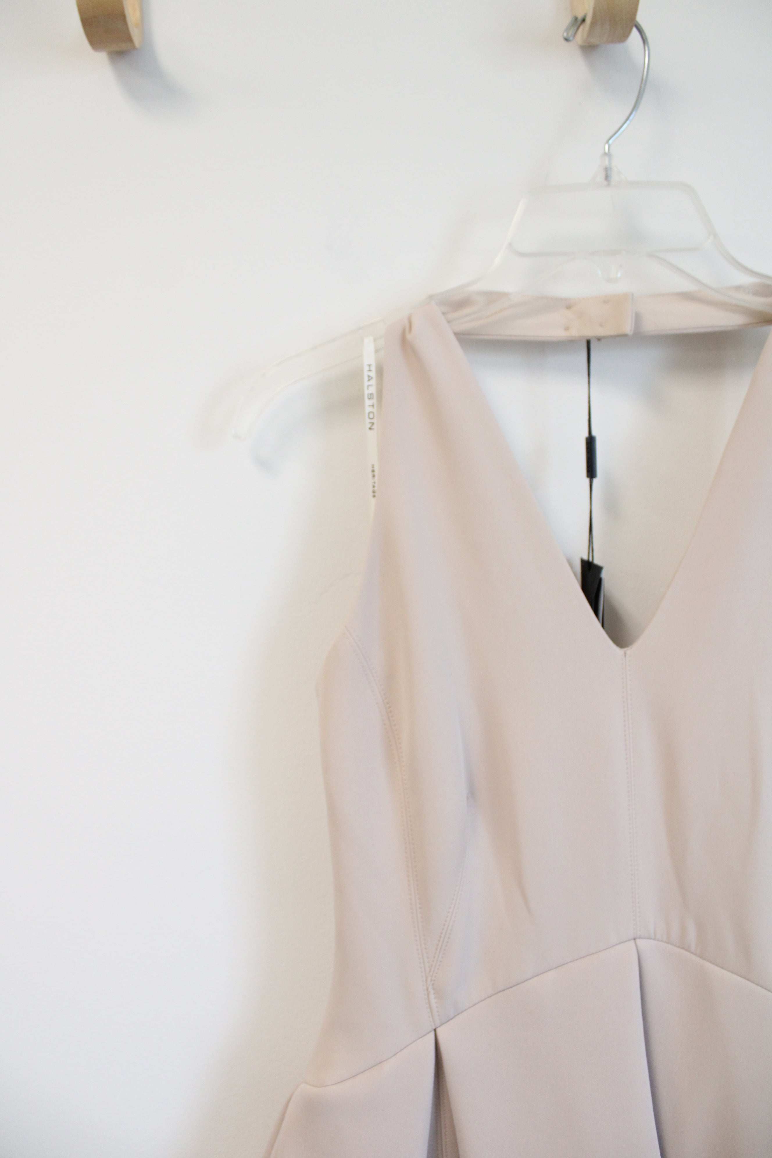 NEW Halston Heritage Buff Halter Neck Flare Dress | 4