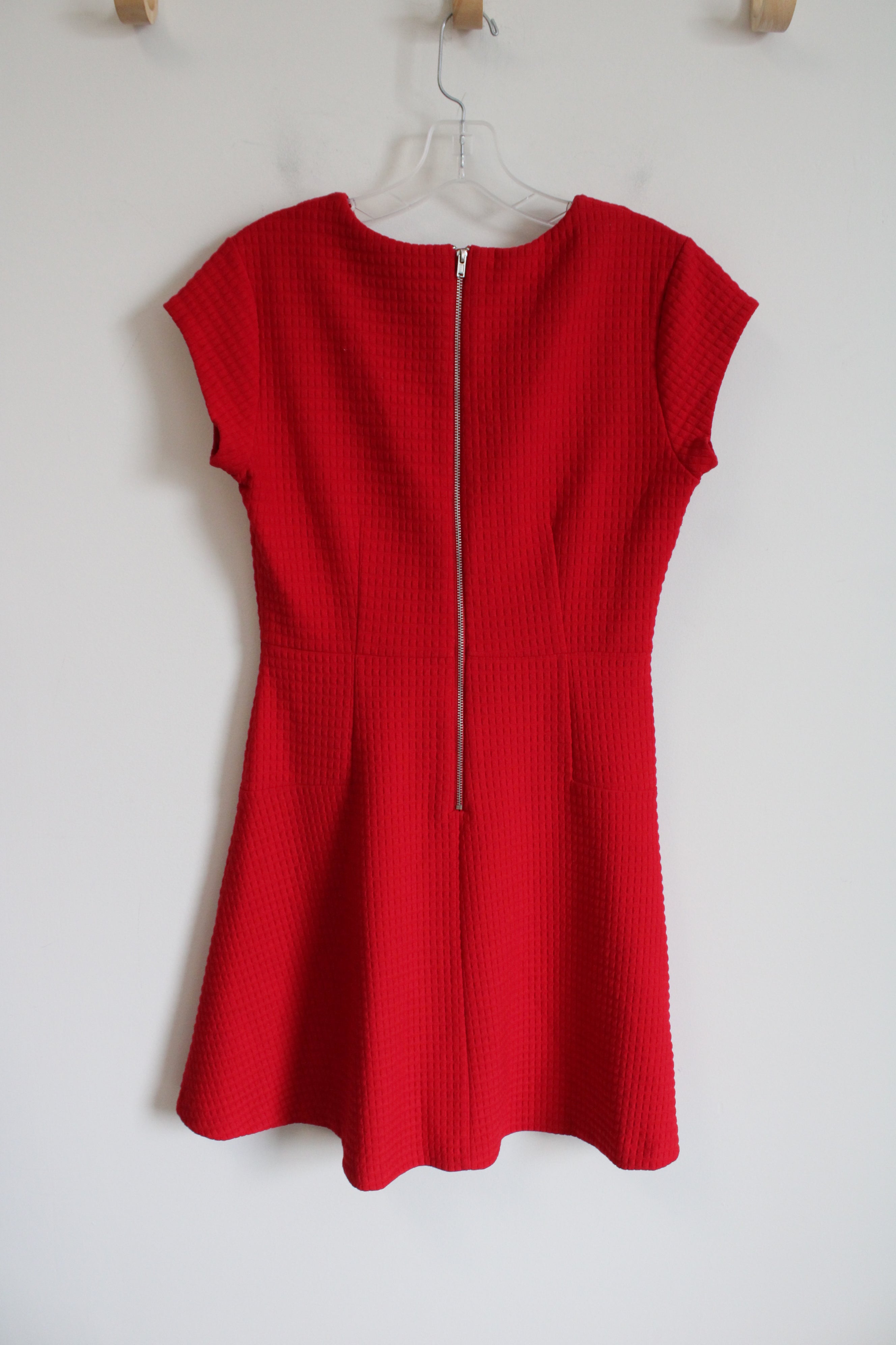 Banana Republic Red Textured A-Line Dress Banana Republic Red Textured A-Line Dress
