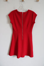 Banana Republic Red Textured A-Line Dress | 2