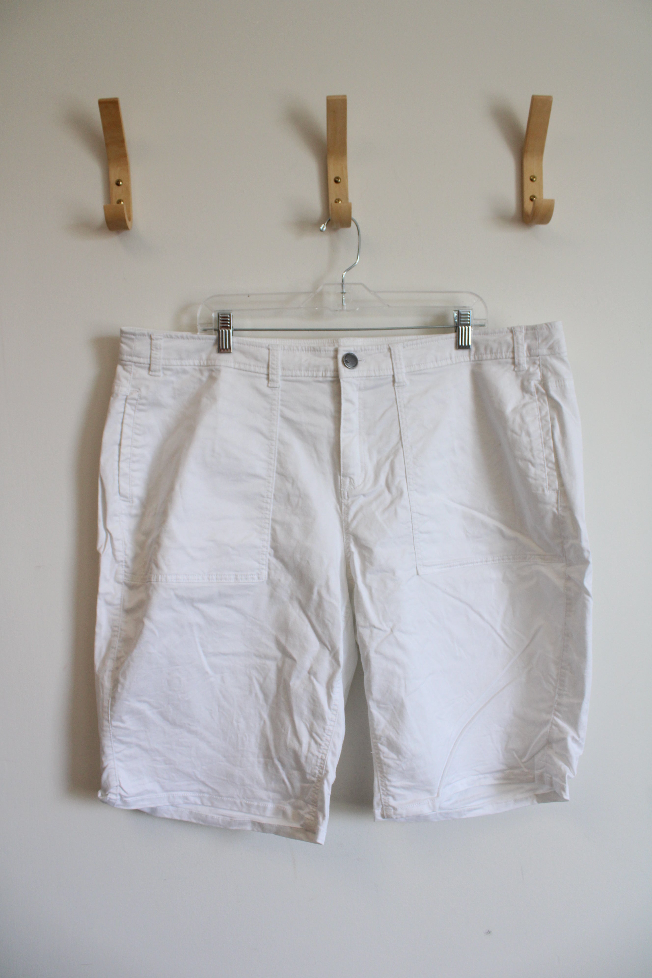Lane Bryant White Long Shorts | 20