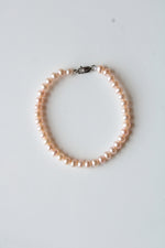 Pink Genuine Pearl Bracelet