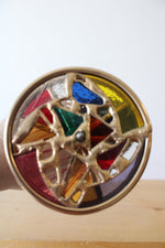 Brass and Stained Glass Kaleidoscope