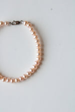 Pink Genuine Pearl Bracelet